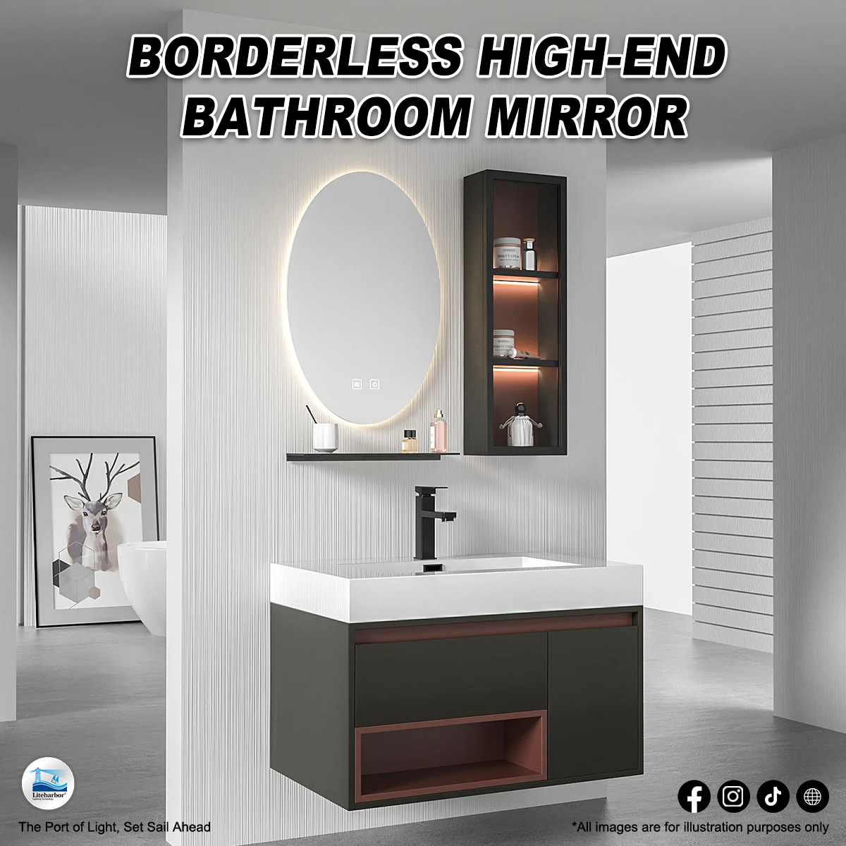 %title插图%num Define your space with a mirror luminous edge