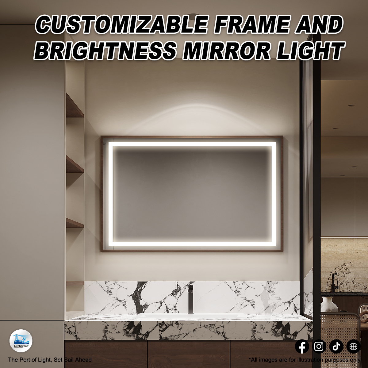 Liteharbor Mirror Light-Turn On The Magic